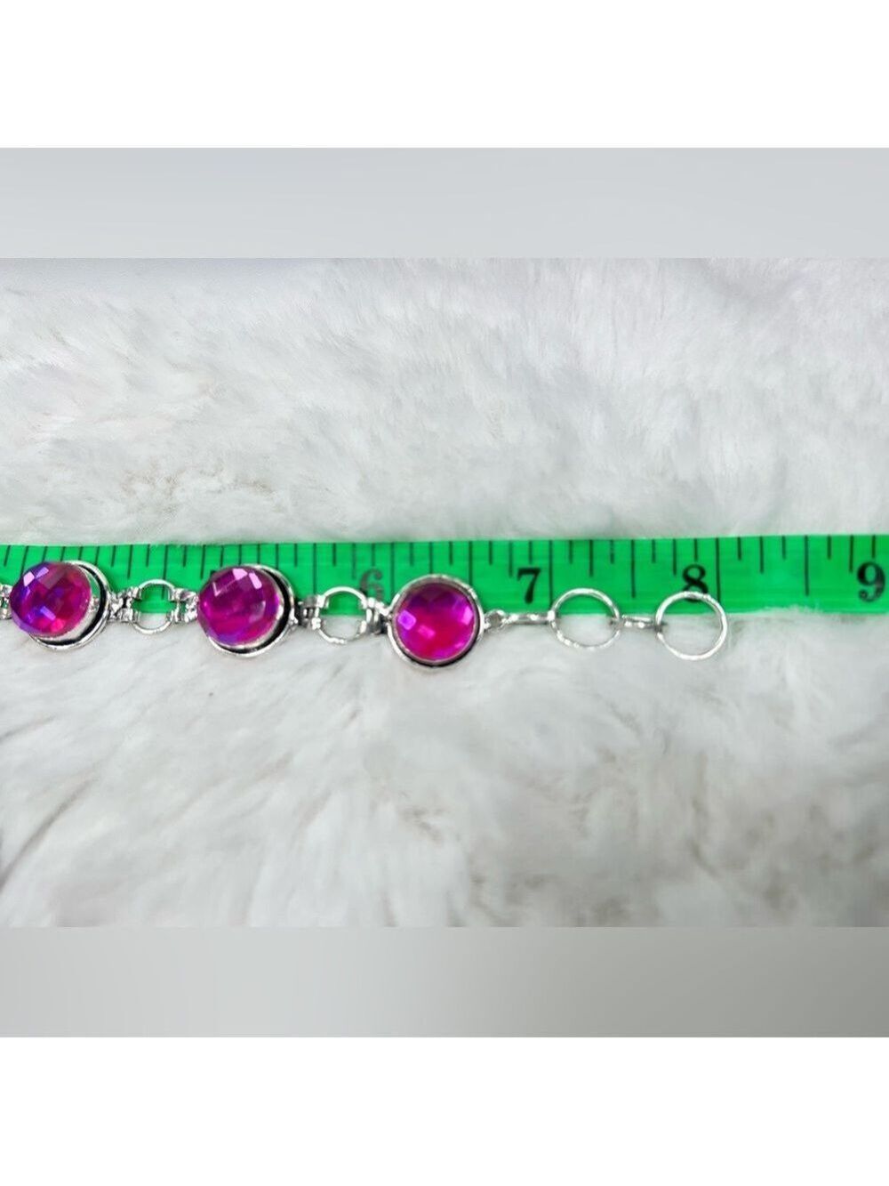 Pink 🔥 Fire Topaz 925 Large Crab Pendant & Bracelet - Picture 8 of 9